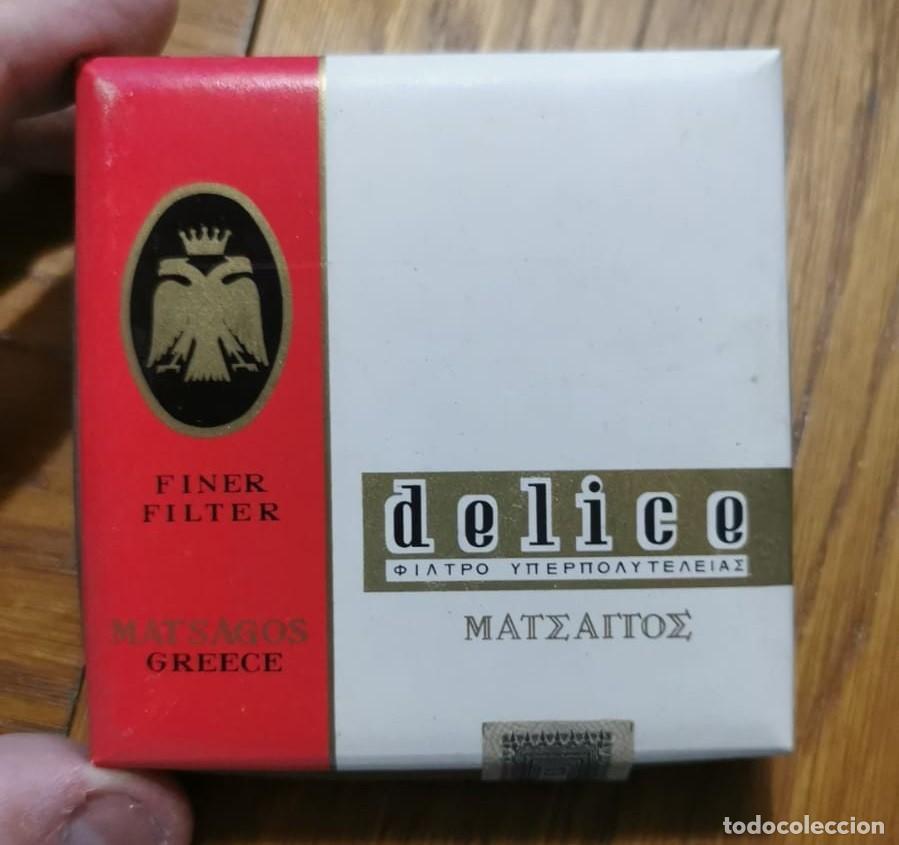 Paquetes de tabaco: ANTIGUA CAJITA PAQUETE TABACO CIGARRILLOS DELICE VACIA
