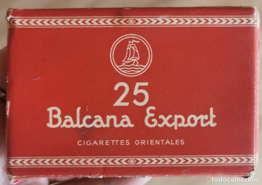 Paquetes de tabaco: ANTIGUA CAJITA PAQUETE TABACO CIGARRILLOS BALCANA EXPORT VACIA