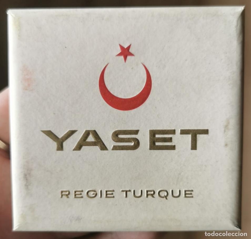 Paquetes de tabaco: ANTIGUA CAJITA PAQUETE TABACO CIGARRILLOS YASET VACIA