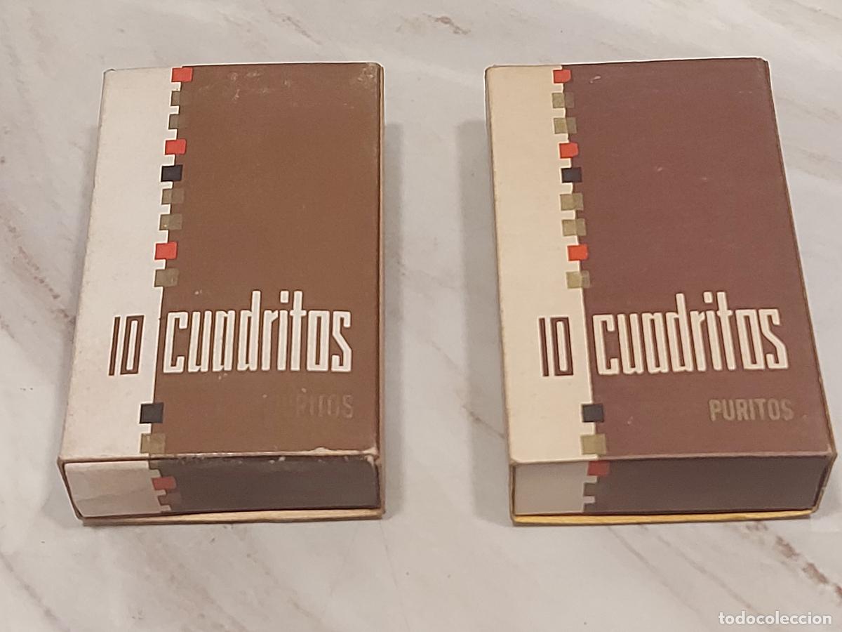 Paquetes de tabaco: LOTE 2 CAJAS CUADRITOS | 10 PURITOS CADA UNA | 20 UNIDADES | CATSA | COMPLETAS