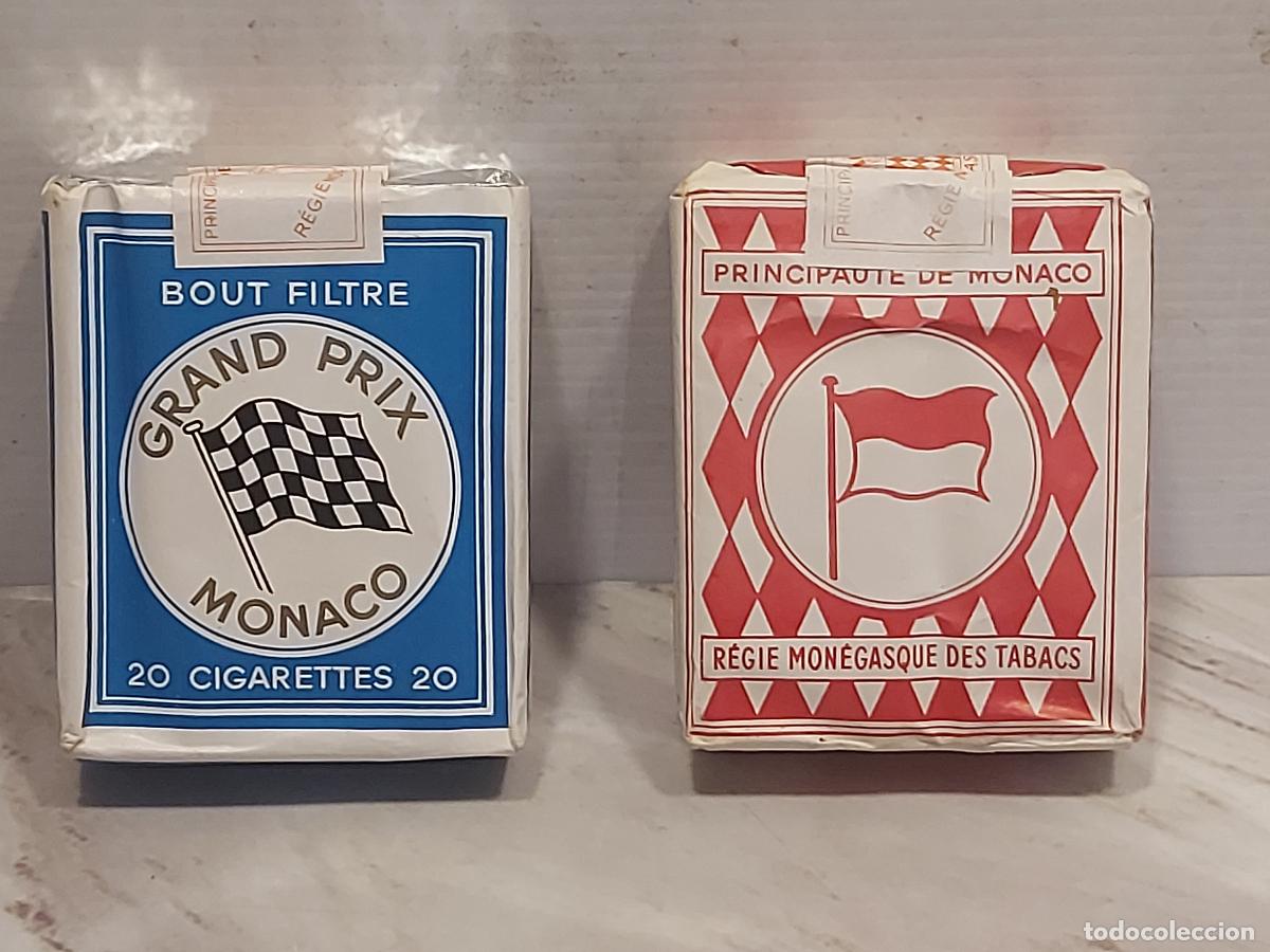 Paquetes de tabaco: M&Oacute;NACO | LOTE 2 CAJETILLAS ANTIGUAS | GRAND PRIX + M-C | R&Eacute;GIE MON&Eacute;GASQUE DES TABACS | SIN ABRIR