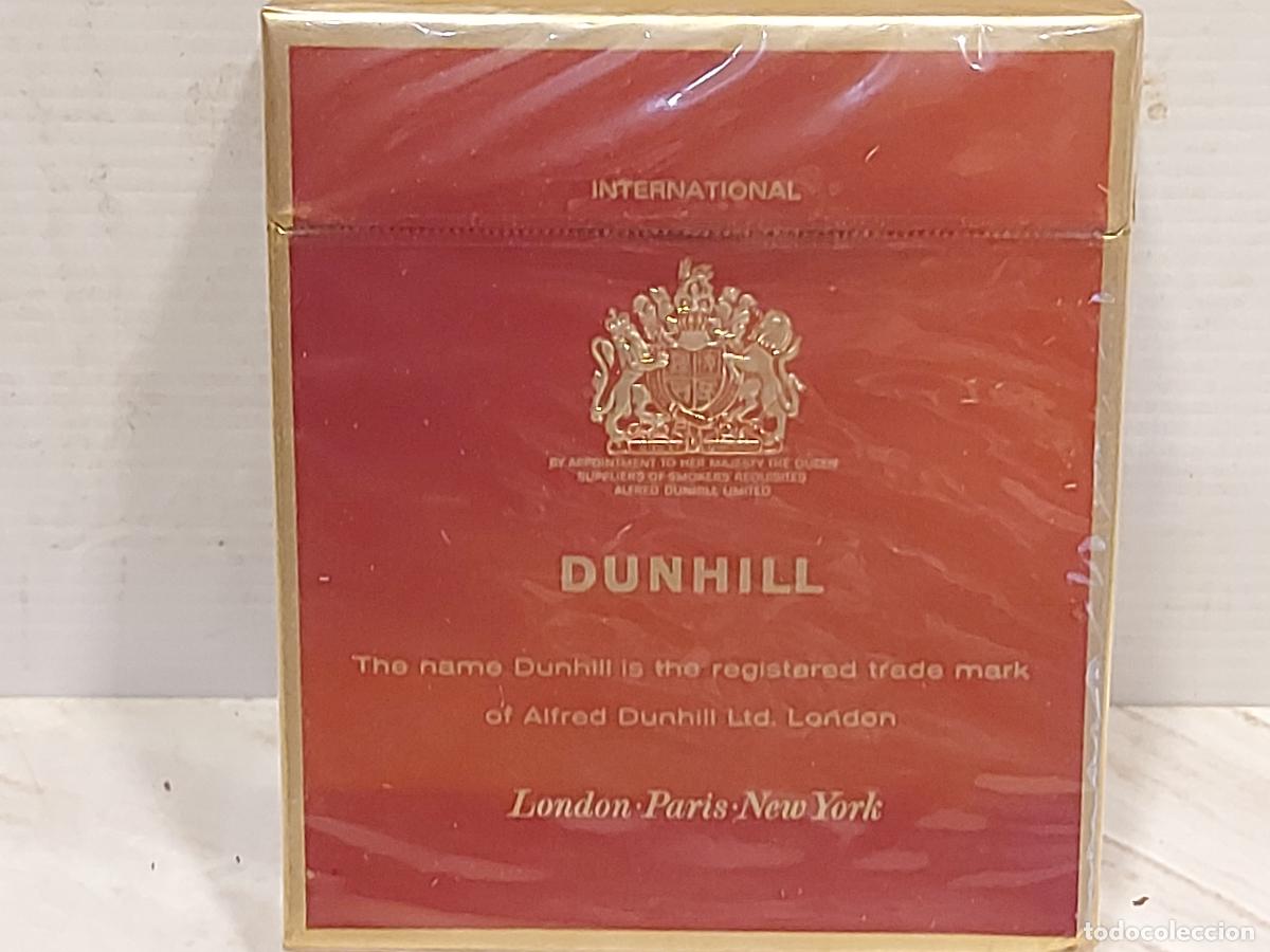 Paquetes de tabaco: DUNHILL INTERNATIONAL | 20 CIGARRILLOS | CAJETILLA PRECINTADA | SIN ABRIR | TABACO ANTIGUO