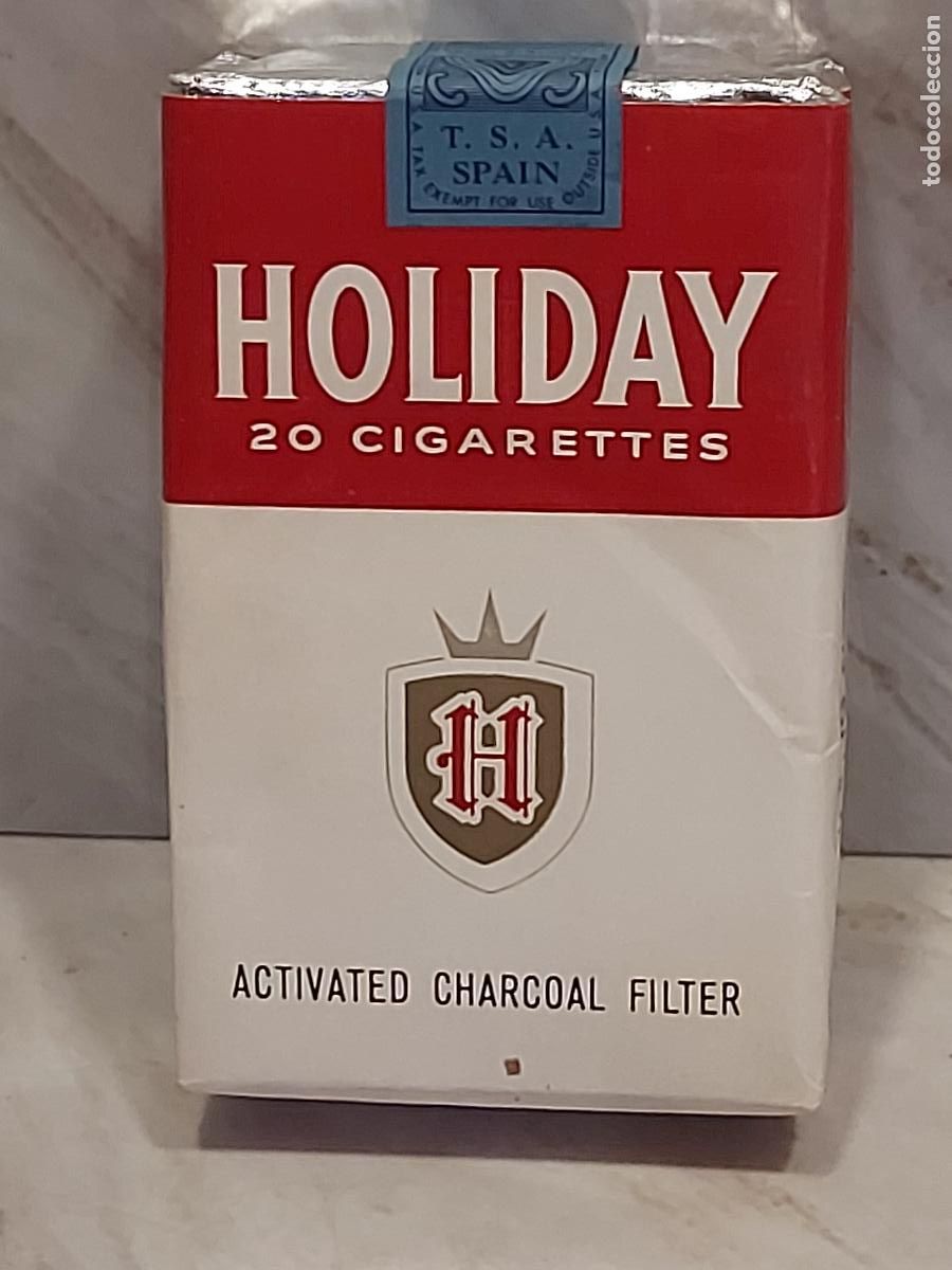 Paquetes de tabaco: HOLIDAY | ANTIGUA CAJETILLA ESPA&Ntilde;A A&Ntilde;OS 60 | LARUS & BROTHER USA | PRECINTO INTACTO