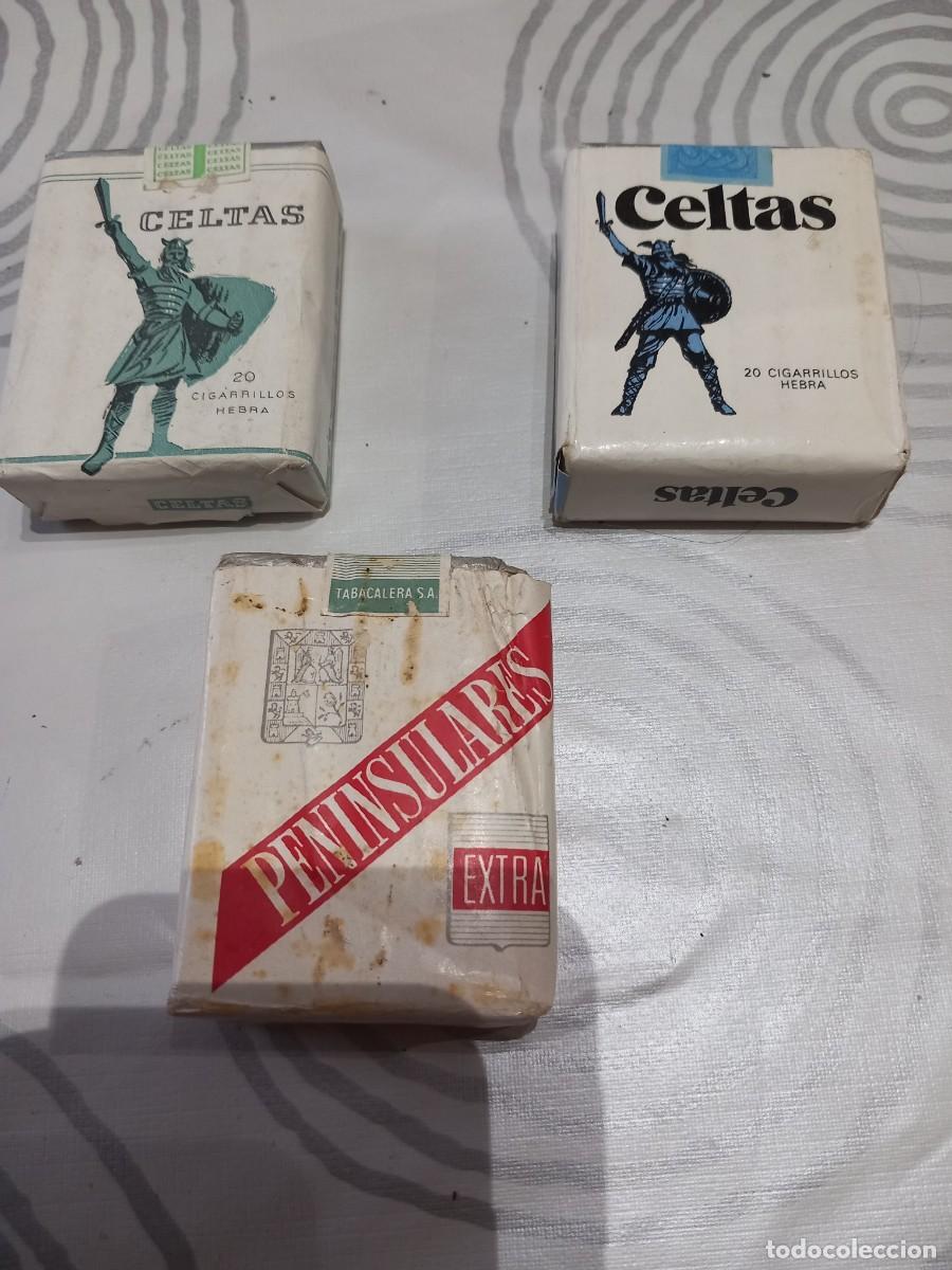 Paquetes de tabaco: Lote de 3 cajetillas se tabaco llenas