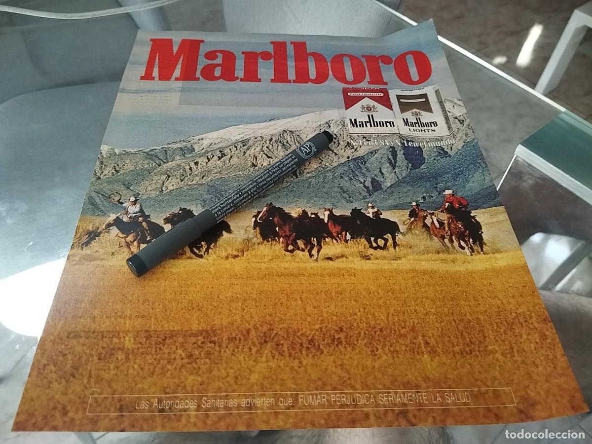 Paquetes de tabaco: TABACO MARLBORO ANUNCIO PUBLICIDAD REVISTA 1991 BONITO PARA ENMARCAR