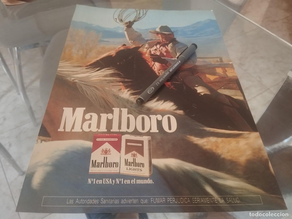 Paquetes de tabaco: TABACO MARLBORO ANUNCIO PUBLICIDAD REVISTA 1992 BONITO PARA ENMARCAR