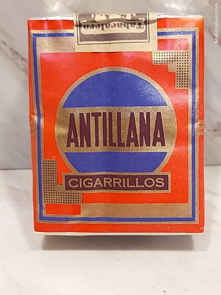 Paquetes de tabaco: ANTIGUA CAJETILLA ANTILLANA | 20 CIGARRILLOS | TENERIFE | ISLAS CANARIAS | PRECINTO FISCAL
