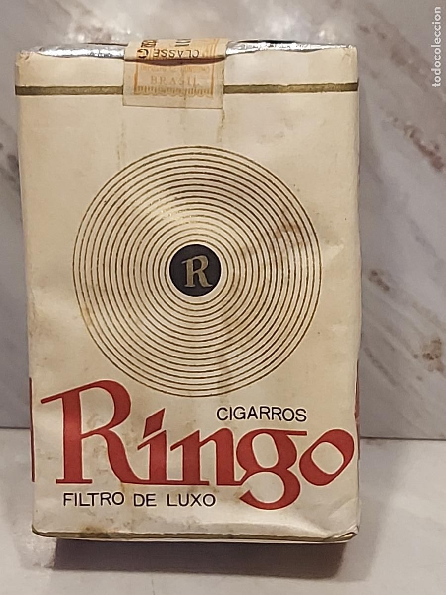 Paquetes de tabaco: ANTIGUA CAJETILLA RINGO | BRASIL | CIGARROS | FILTRO DE LUXO | 20 CIGARROS | PRECINTO ORIGINAL