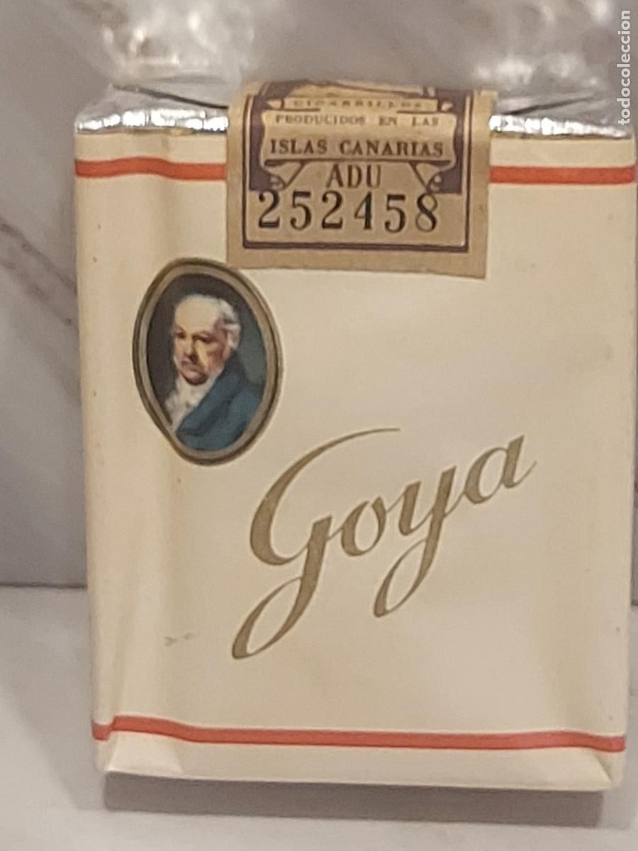 Paquetes de tabaco: GOYA | ANTIGUA CAJETILLA DE CIGARRILLOS | C.I.E.S.A. ISLAS CANARIAS | LLENA | PRECINTO INTACTO