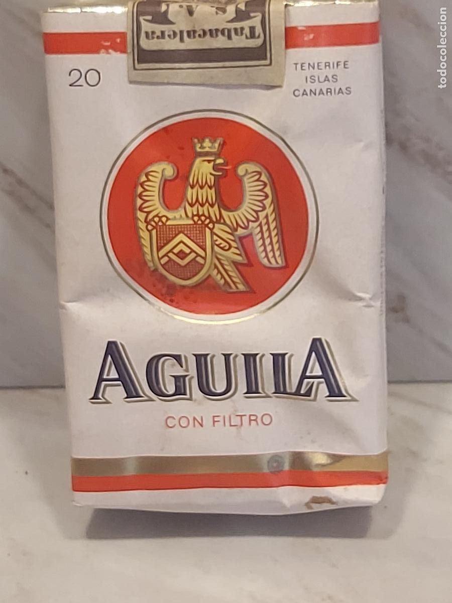 Paquetes de tabaco: &Aacute;GUILA CON FILTRO | ANTIGUA CAJETILLA 20 CIGARRILLOS | TENERIFE ISLAS CANARIAS | TIMBRE FISCAL