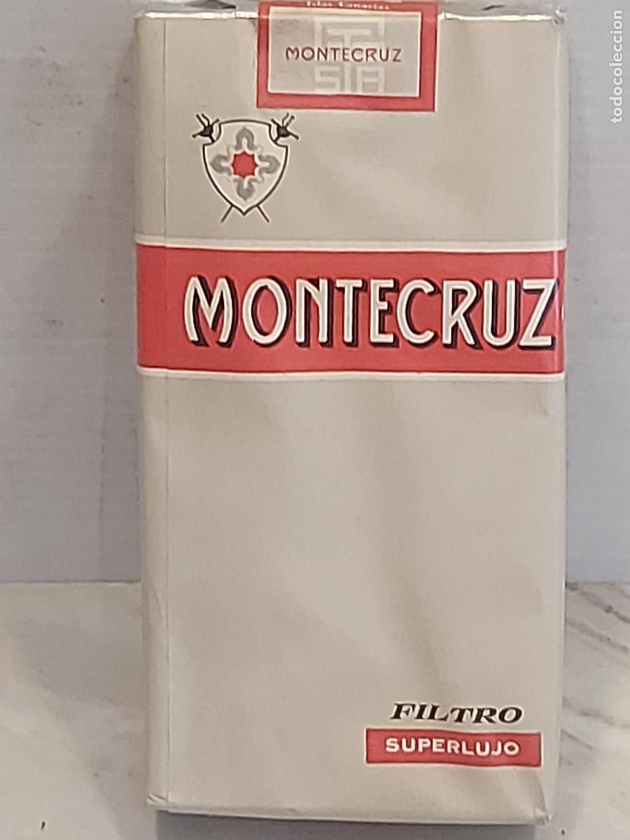 Paquetes de tabaco: MONTECRUZ | FILTRO SUPERLUJO | 20 CIGARRILLOS | TABACALERA S.A. LAS PALMAS | CAJETILLA ANTIGUA