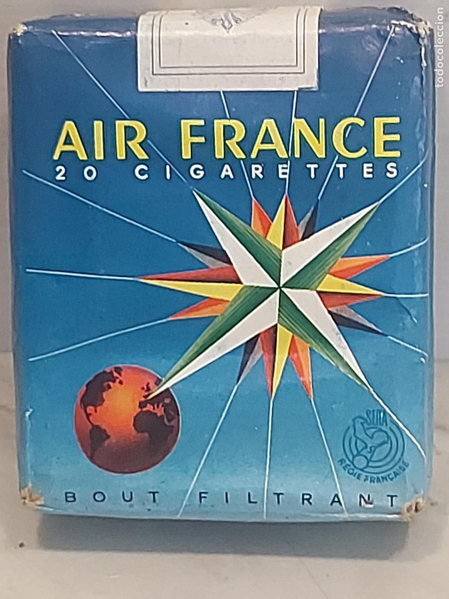Paquetes de tabaco: AIR FRANCE | ANTIGUA CAJETILLA FRANCESA 20 CIGARETTES | BOUT FILTRANT | COMPLETA