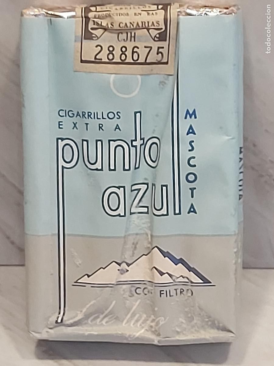 Paquetes de tabaco: PUNTO AZUL MASCOTA | 20 CIGARRILLOS EXTRA CON FILTRO | TENERIFE CANARIAS | ANTIGUA CAJETILLA