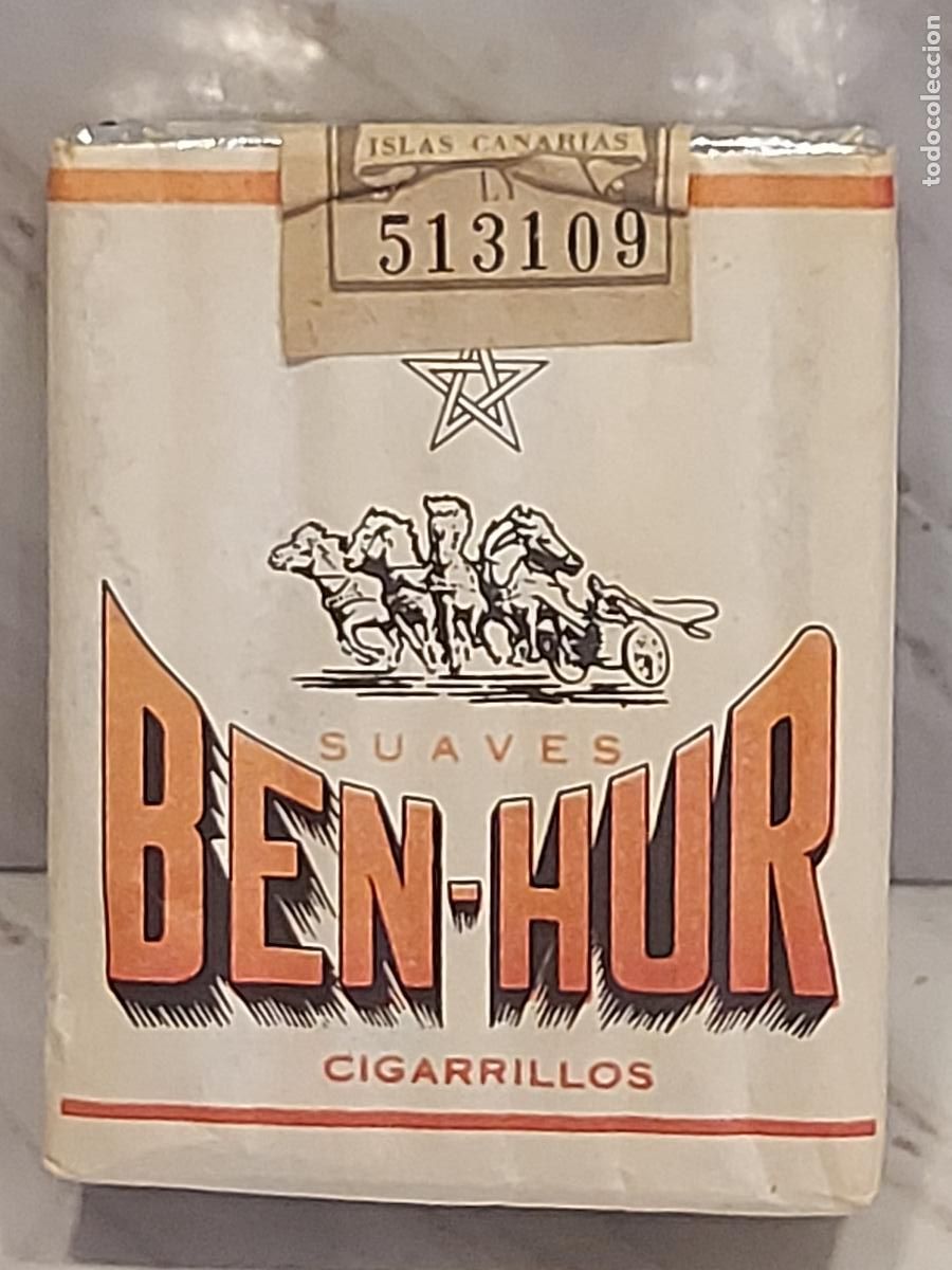 Paquetes de tabaco: BEN-HUR SUAVES | 20 CIGARRILLOS SUPERIORES | ISLAS CANARIAS | ANTIGUA CAJETILLA LLENA