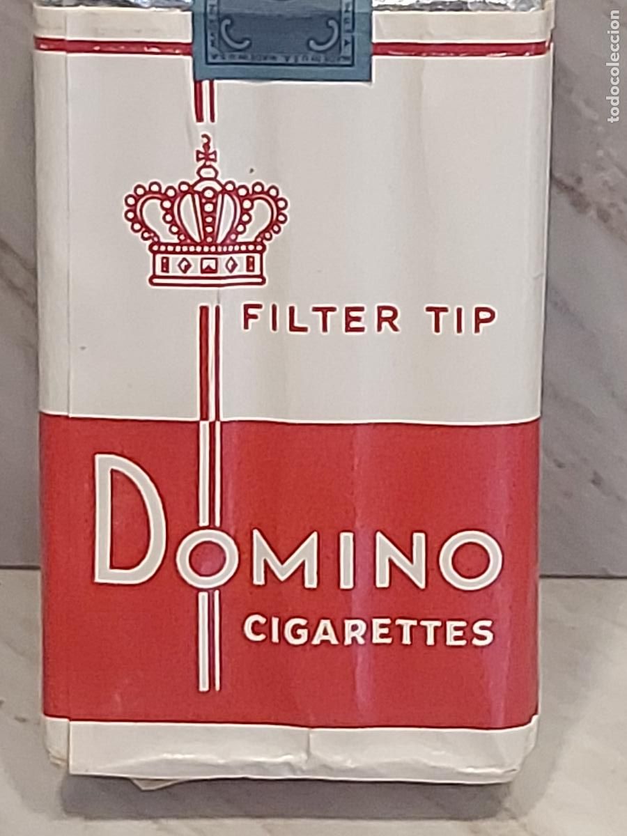 Paquetes de tabaco: DOMINO FILTER TIP | ANTIGUA CAJETILLA AMERICANA 20 CIGARRILLOS | LARUS & BROTHER | A&Ntilde;OS 50-60