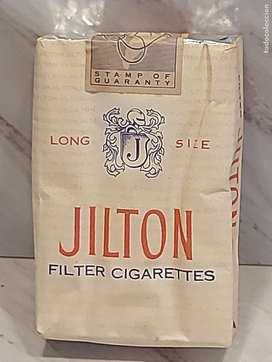 Paquetes de tabaco: JILTON | ANTIGUA CAJETILLA LONG SIZE FILTER CIGARETTES | CON CONTENIDO | TIMBRE FISCAL INTACTO