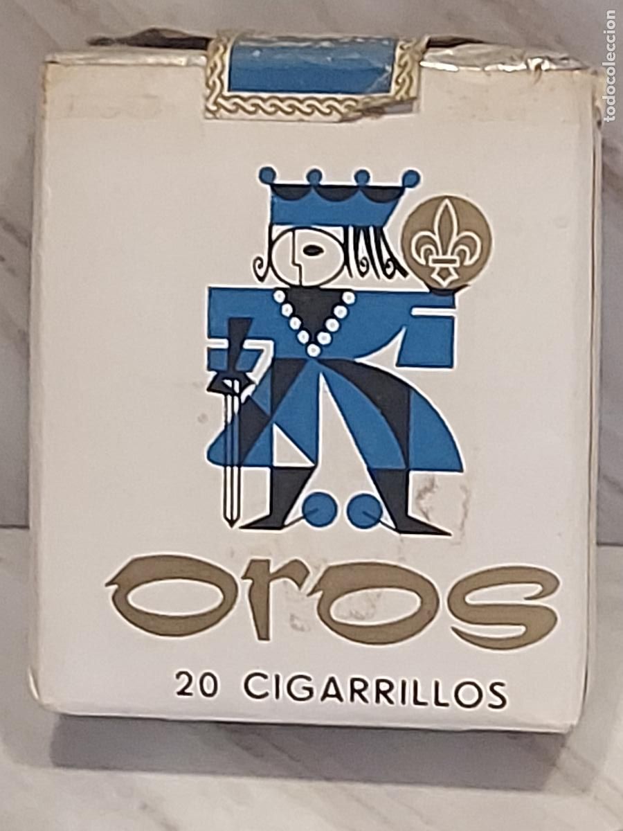 Paquetes de tabaco: OROS | ANTIGUA CAJETILLA ANDORRANA 20 CIGARRILLOS | CATSA | TIMBRE FISCAL INTACTO