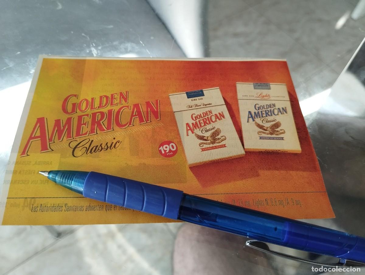 Paquetes de tabaco: TABACO GOLDEN AMERICAN CLIPPING ANUNCIO PUBLICIDAD REVISTA 1995 BONITO PARA ENMARCAR