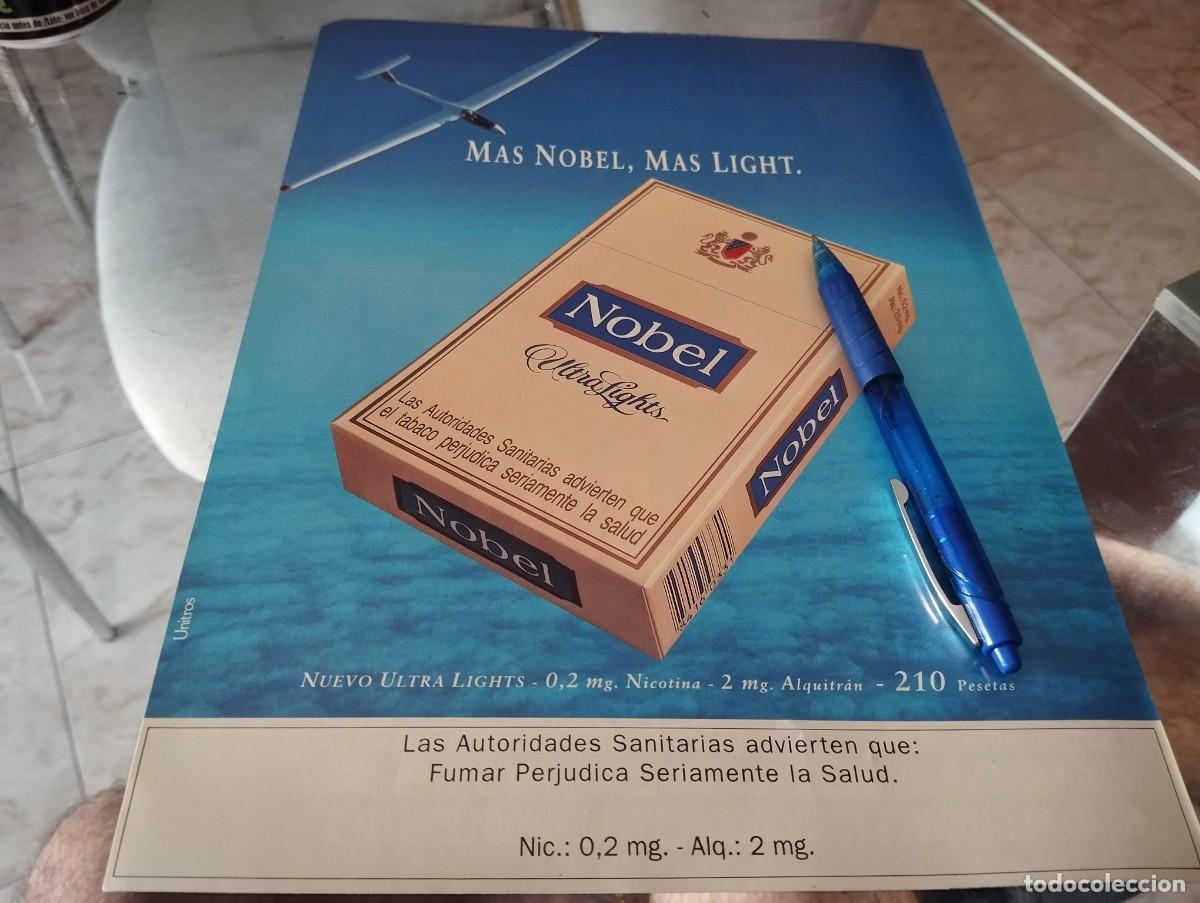 Paquetes de tabaco: TABACO NOBEL ANUNCIO PUBLICIDAD CLIPPING REVISTA 1995 BONITO PARA ENMARCAR