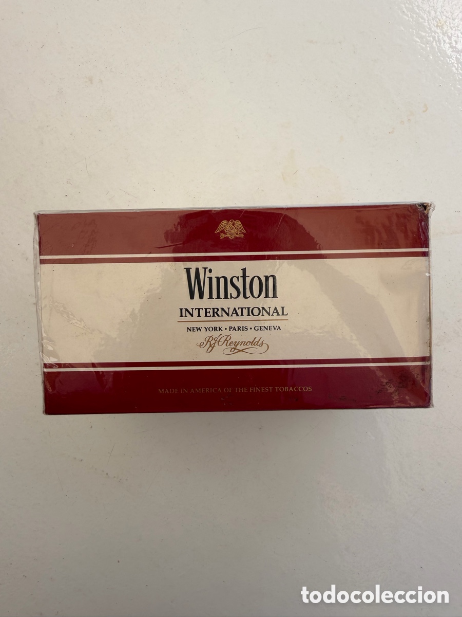 Paquetes de tabaco: Cart&oacute;n tabaco americano winston a&ntilde;os 70 precintado