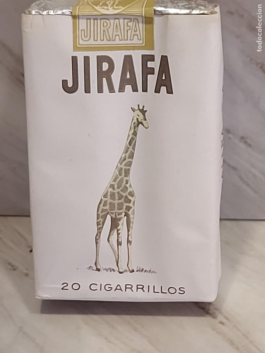 Paquetes de tabaco: ANTIGUA CAJETILLA TABACO JIRAFA | TABACALERA S.A. | 20 CIGARRILLOS | PRECINTO ORIGINAL