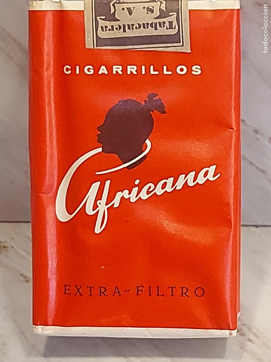 Paquetes de tabaco: AFRICANA EXTRA-FILTRO | 20 CIGARRILLOS EXTRA LARGOS | CANARIAS | TIMBRE FISCAL