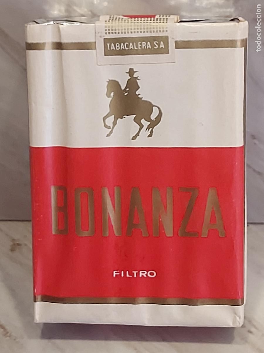 Paquetes de tabaco: BONANZA FILTRO | TABACALERA S.A. | 20 CIGARRILLOS | ANTIGUA CAJETILLA DE TABACO
