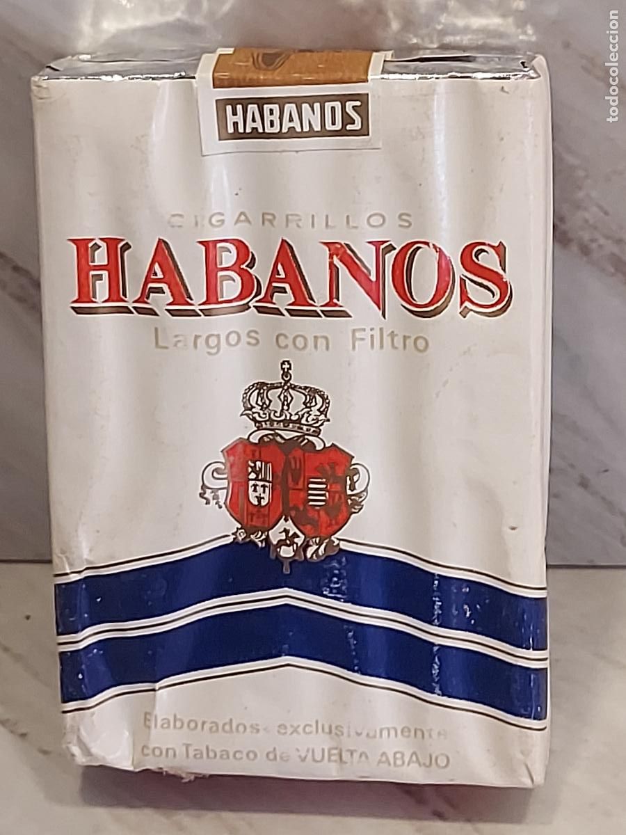 Paquetes de tabaco: HABANOS LARGOS CON FILTRO | TABACALERA S.A. | VUELTA ABAJO | 20 CIGARRILLOS