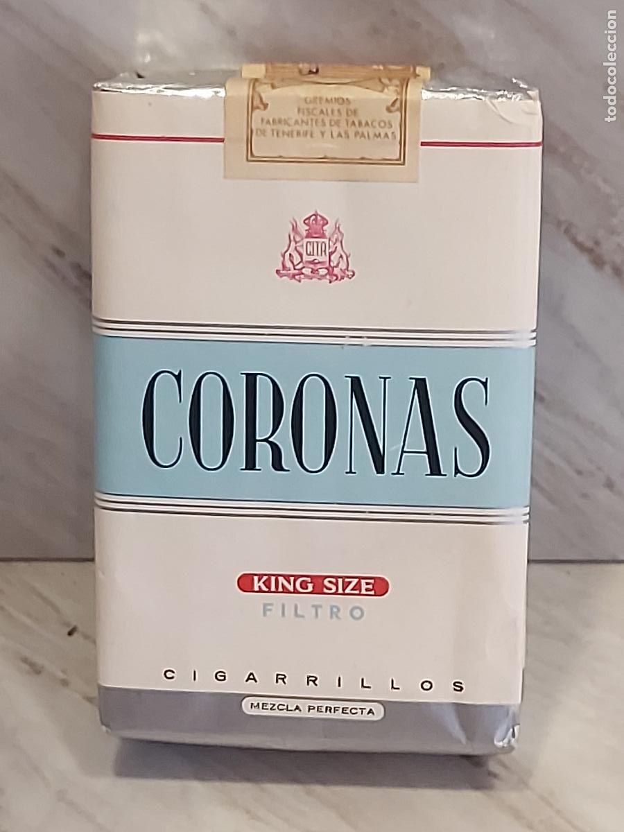 Paquetes de tabaco: CORONAS KING SIZE FILTRO | C.I.T.A. TENERIFE | 20 CIGARRILLOS | ANTIGUA CAJETILLA