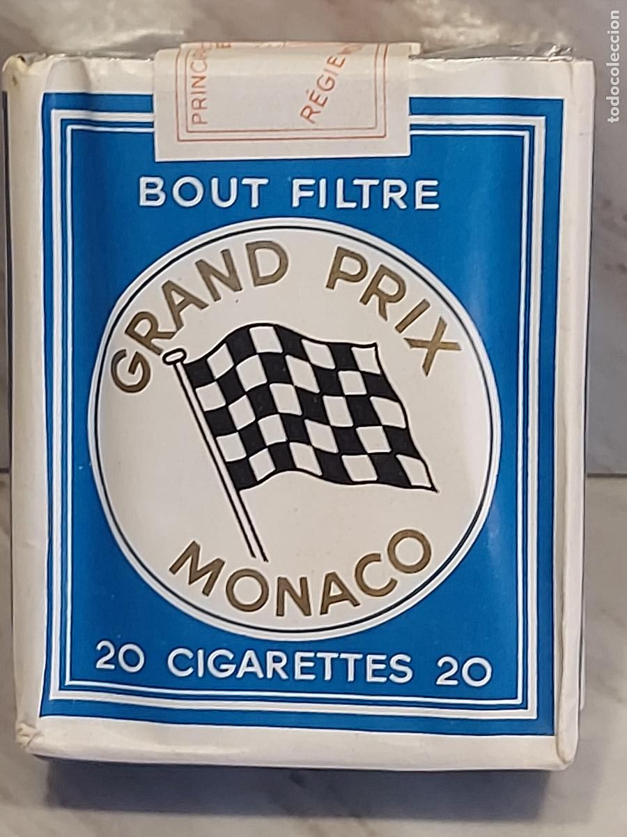 Paquetes de tabaco: GRAND PRIX MONACO | R&Eacute;GIE MON&Eacute;GASQUE | 20 CIGARETTES FILTRE | CAJETILLA COMPLETA