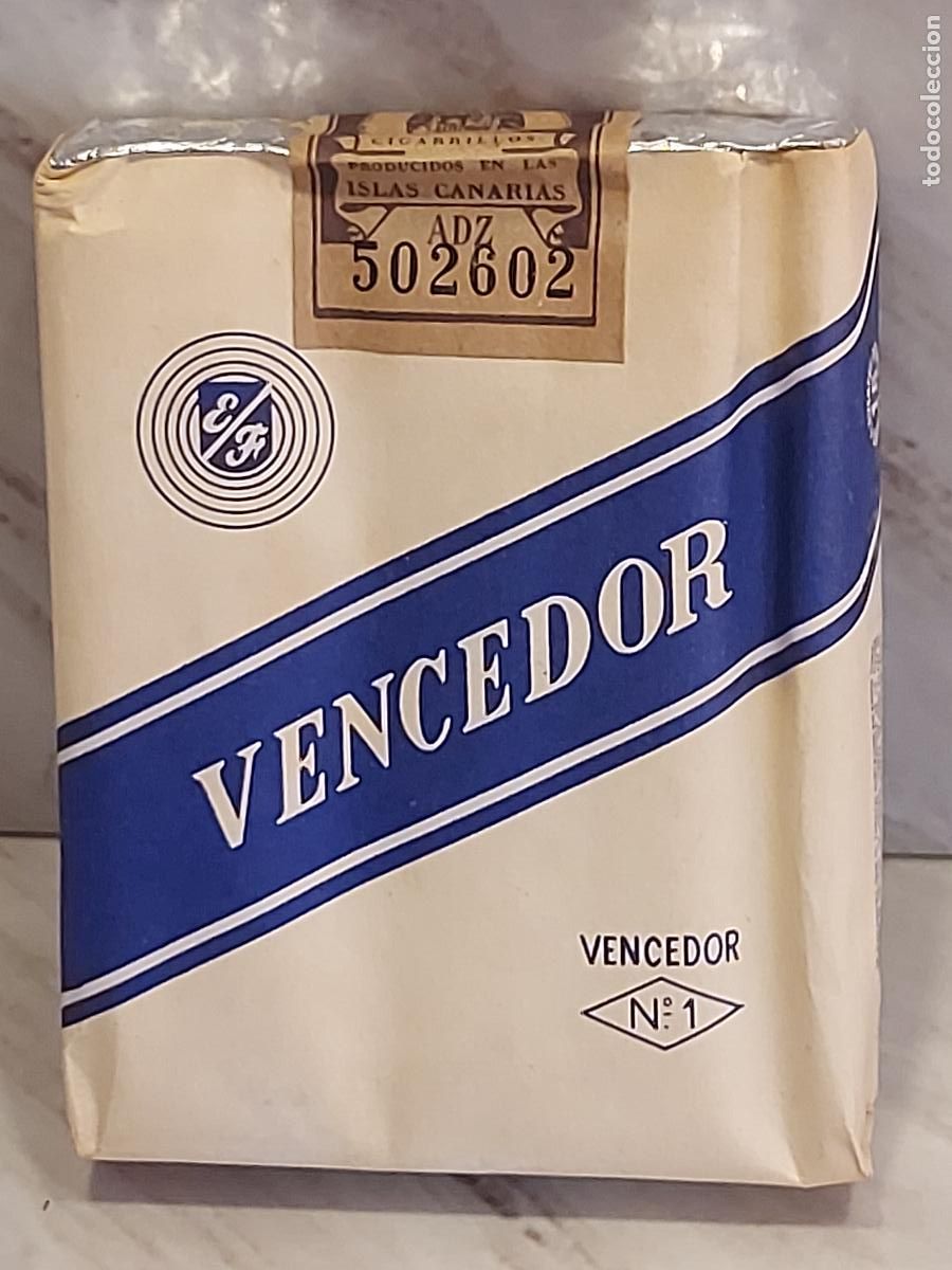 Paquetes de tabaco: VENCEDOR N&ordm; 1 | CIGARRILLOS ANTIGUOS | ISLAS CANARIAS | PRECINTO FISCAL | COLECCIONISMO