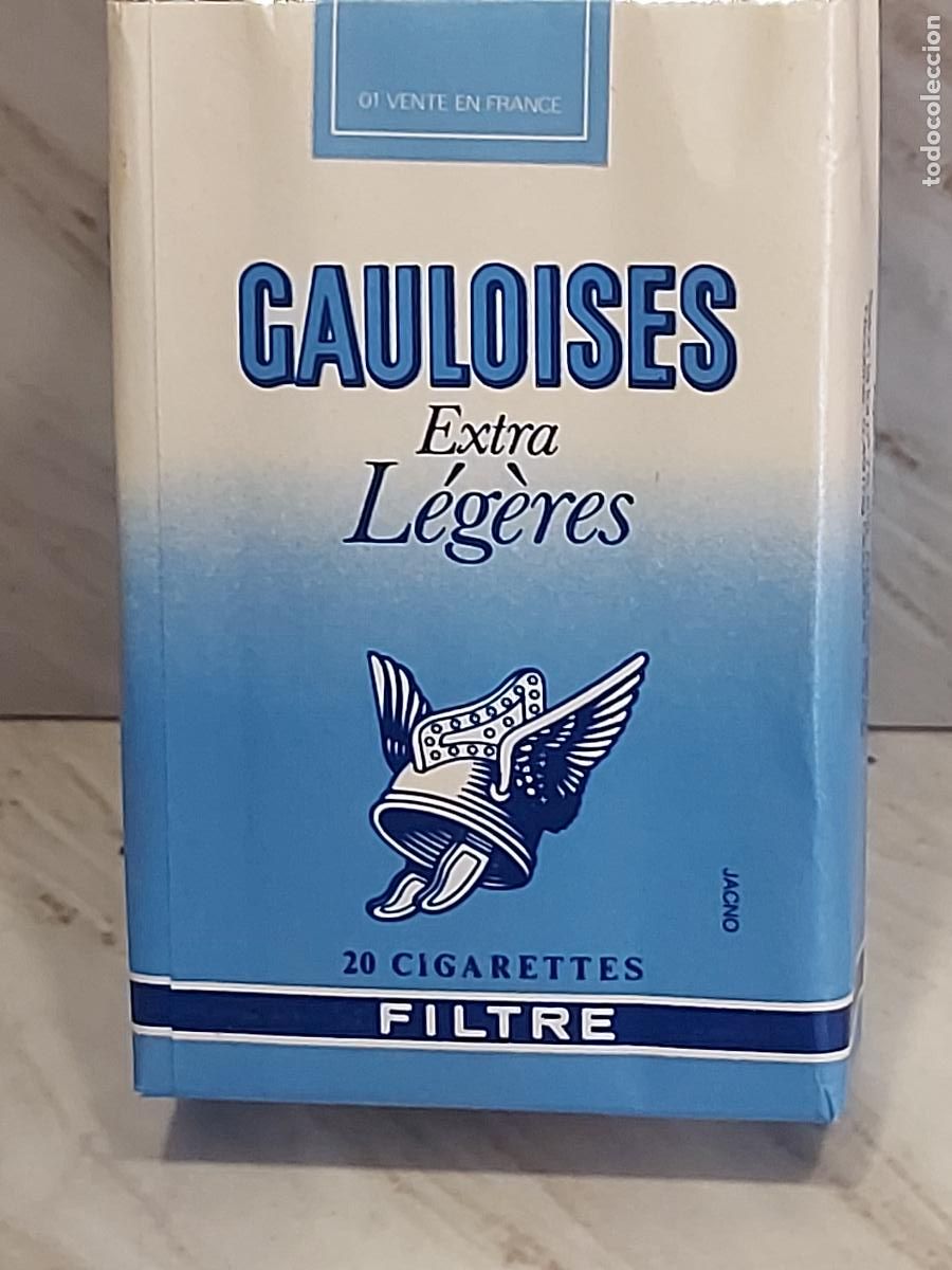 Paquetes de tabaco: GAULOISES EXTRA L&Eacute;G&Egrave;RES | ANTIGUA CAJETILLA FRANCESA | 20 CIGARRILLOS | FILTRO | COLECCIONISMO