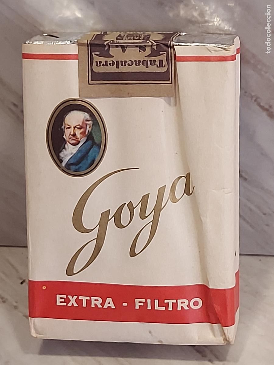 Paquetes de tabaco: GOYA EXTRA FILTRO | ANTIGUA CAJETILLA CANARIA | 20 CIGARRILLOS | C.I.E.S.A. | COLECCIONISMO