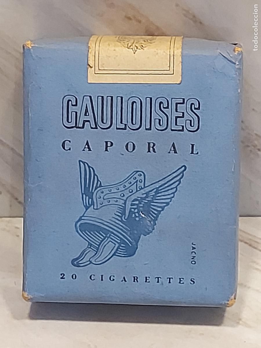 Paquetes de tabaco: GAULOISES CAPORAL / ANTIGUA CAJETILLA FRANCESA / 20 CIGARRILLOS / R&Eacute;GIE FRAN&Ccedil;AISE DES TABACS / JACNO