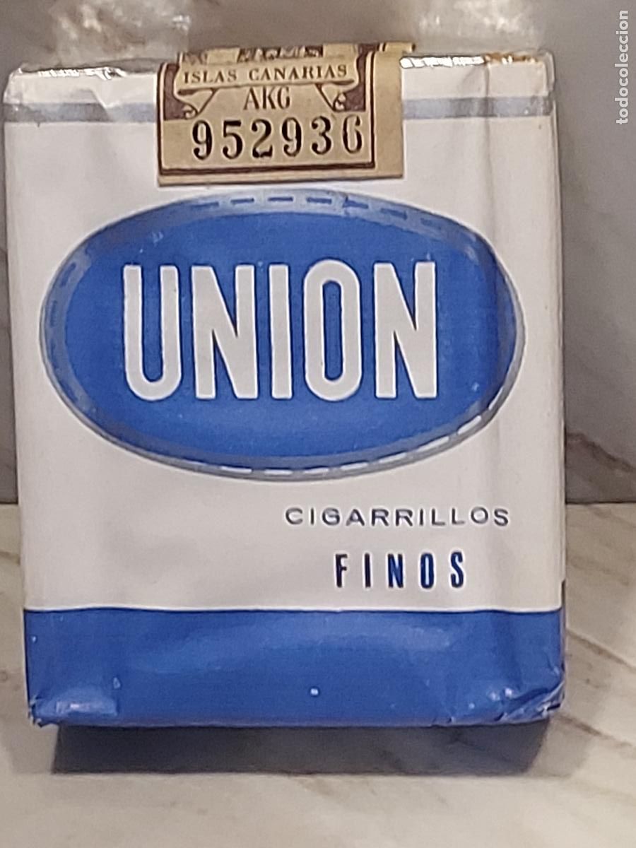 Paquetes de tabaco: UNI&Oacute;N CIGARRILLOS FINOS | ANTIGUA CAJETILLA CANARIA | 20 CIGARRILLOS | TIMBRE FISCAL ISLAS CANARIAS