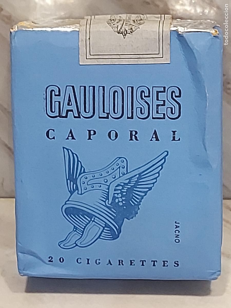 Paquetes de tabaco: ANTIGUA CAJETILLA GAULOISES CAPORAL | EXPORTATION | MADE IN FRANCE | 20 CIGARRILLOS | COMPLETA
