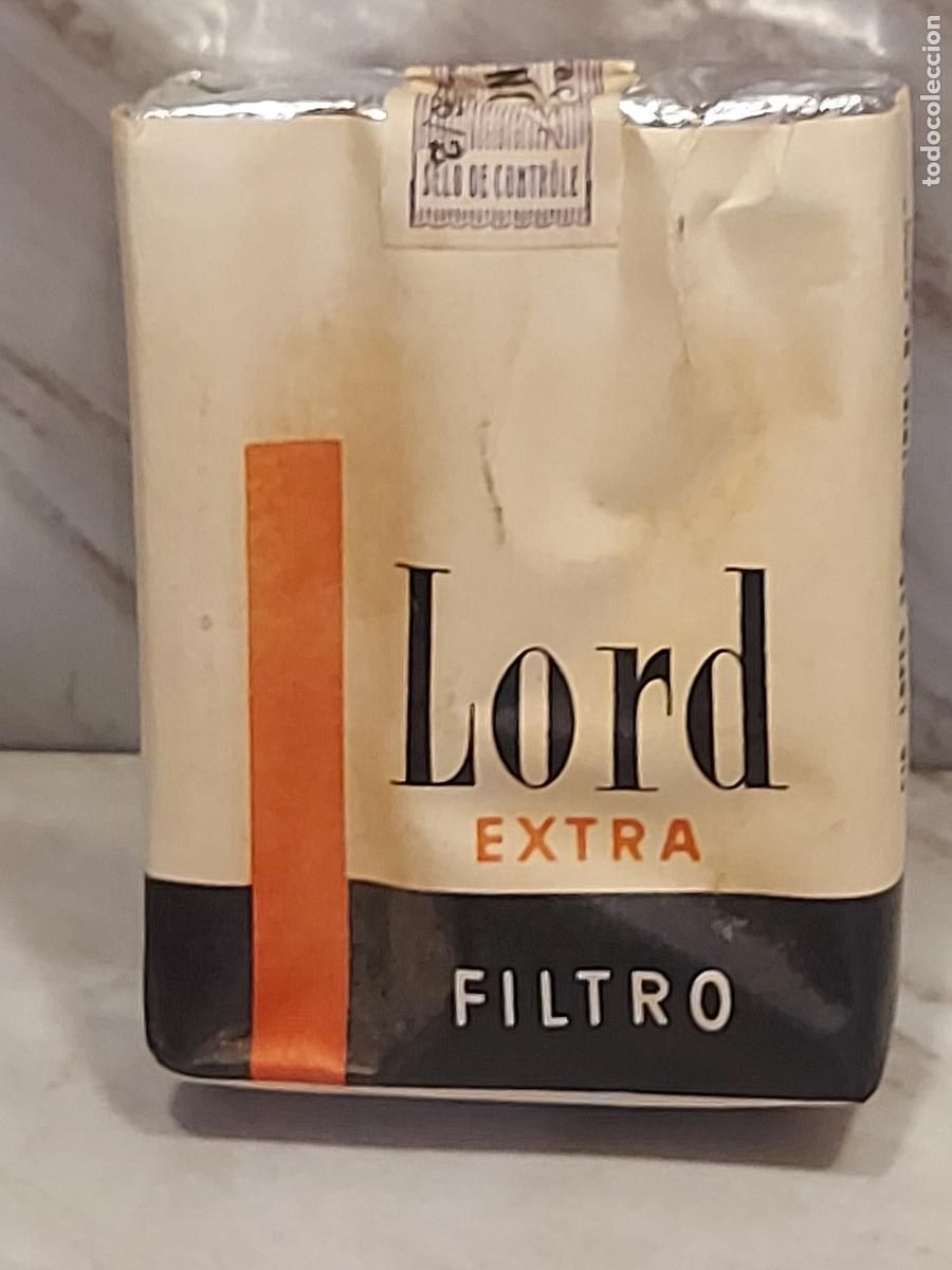 Paquetes de tabaco: LORD EXTRA FILTRO | ANTIGUA CAJETILLA BRASIL | LLENA | TIMBRE FISCAL INTACTO | R&Iacute;O DE JANEIRO