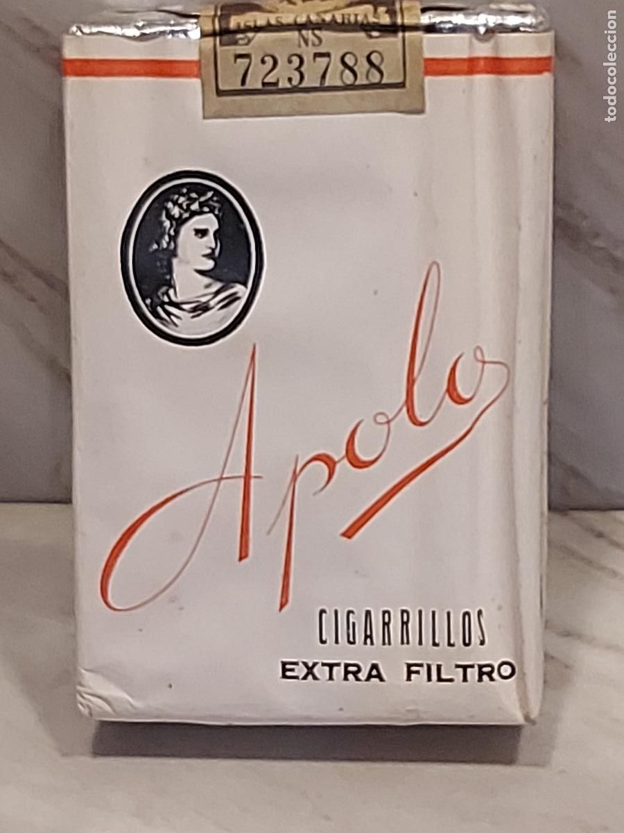 Paquetes de tabaco: CAJETILLA ANTIGUA APOLO EXTRA FILTRO | CANARIAS | LLENA | TIMBRE FISCAL INTACTO