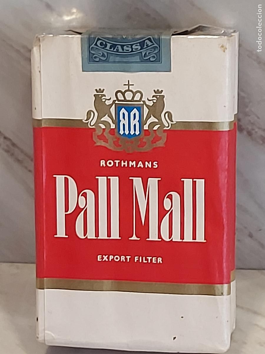 Paquetes de tabaco: PALL MALL EXPORT FILTER / ROTHMANS / ANTIGUA CAJETILLA LLENA / TIMBRE FISCAL INTACTO