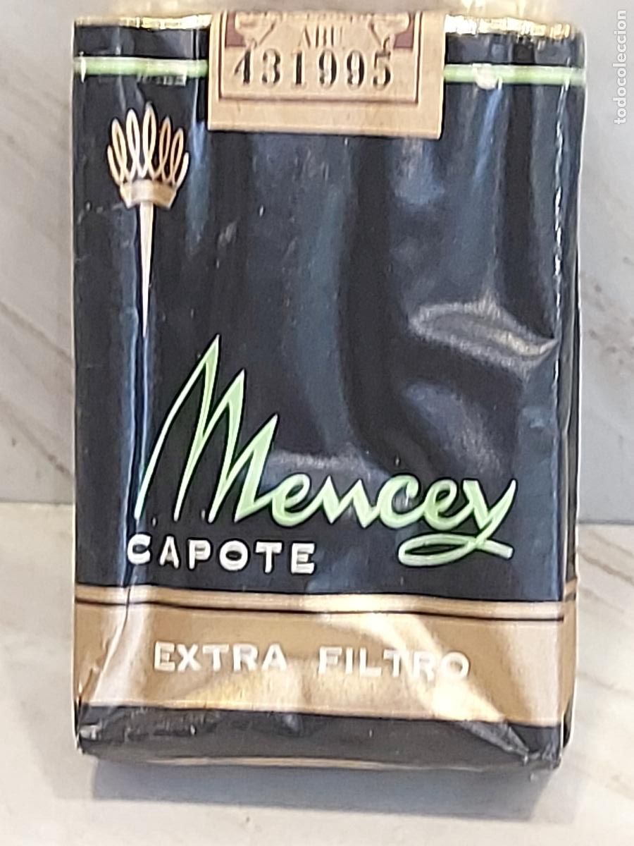 Paquetes de tabaco: MENCEY CAPOTE EXTRA FILTRO | CAJETILLA ANTIGUA | LLENA | TIMBRE FISCAL INTACTO
