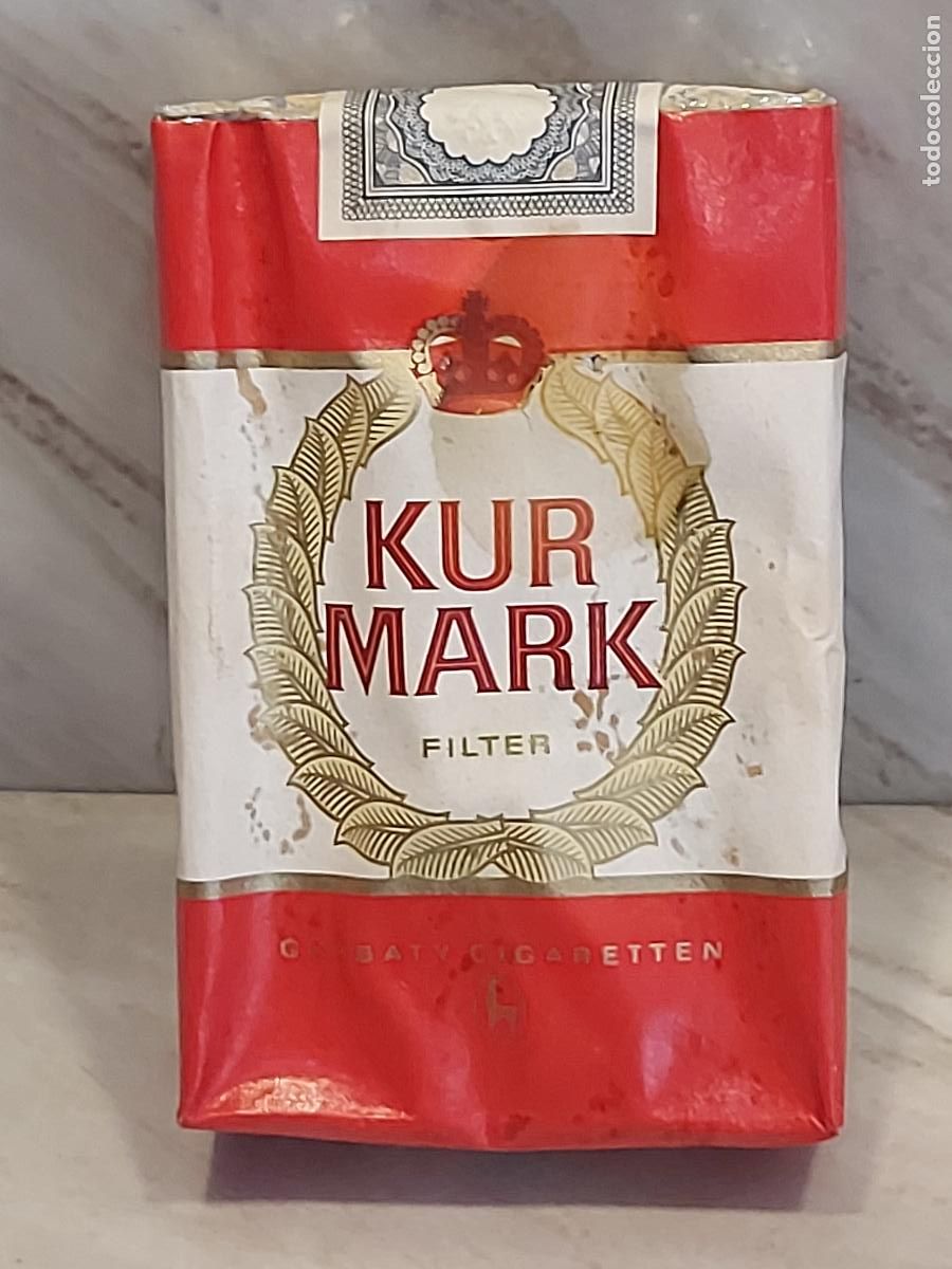 Paquetes de tabaco: KUR MARK FILTER | 21 CIGARRILLOS | ALEMANIA | LLENA | TIMBRE FISCAL INTACTO