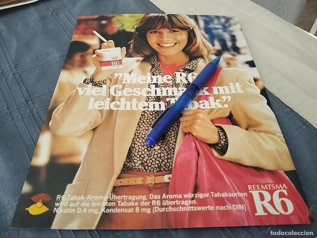Paquetes de tabaco: TABACO R6 CLIPPING HOJA ANUNCIO PUBLICIDAD REVISTA ALEMANA 1979 BONITO PARA ENMARCAR