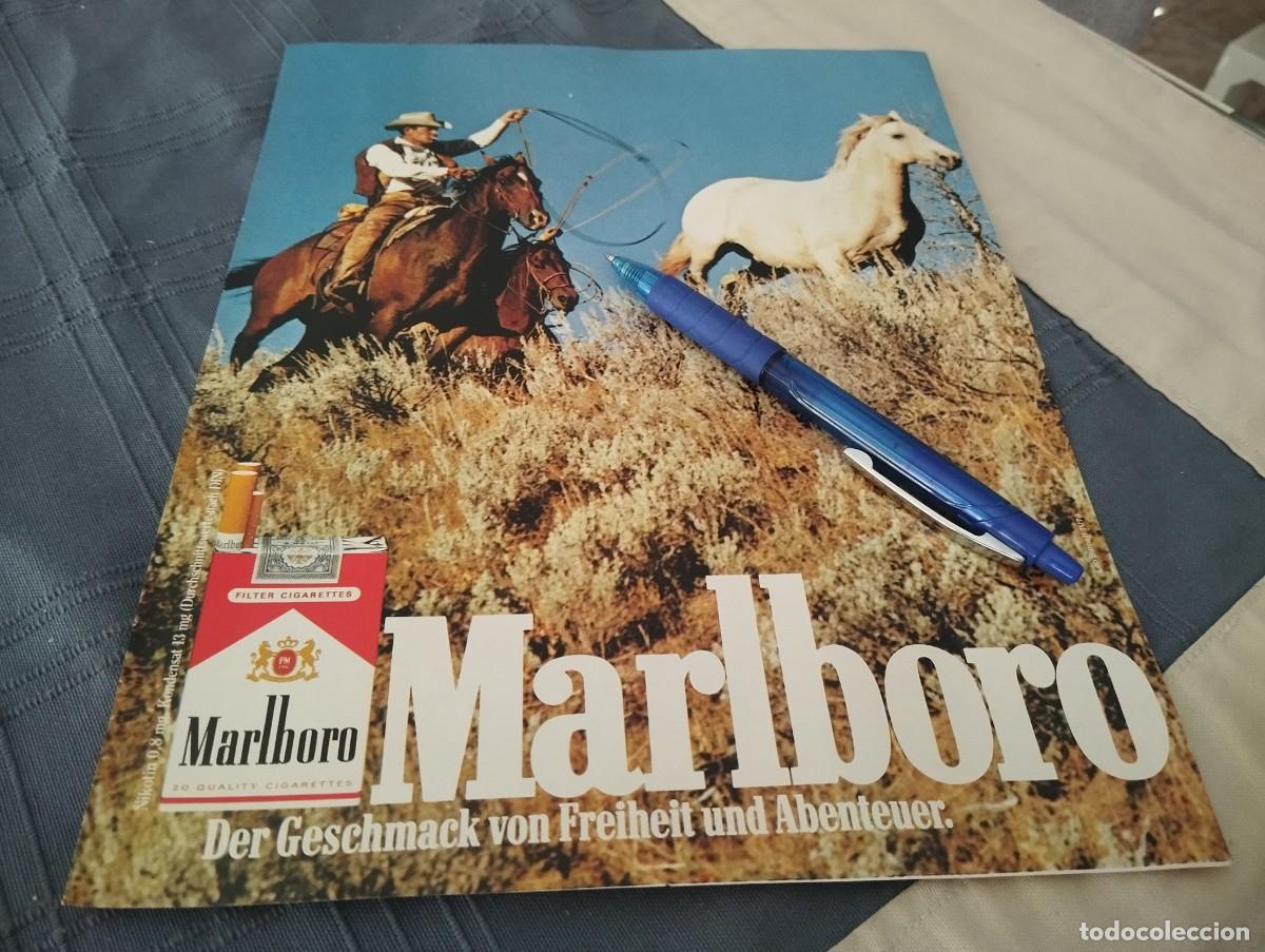 Paquetes de tabaco: TABACO MARLBORO CLIPPING HOJA ANUNCIO PUBLICIDAD REVISTA ALEMANA 1979 BONITO PARA ENMARCAR