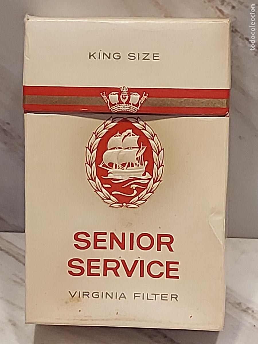 Paquetes de tabaco: SENIOR SERVICE | KING SIZE | VIRGINIA FILTER | ANTIGUA CAJETILLA INGLESA LLENA SIN EMPEZAR