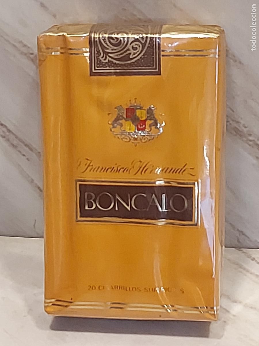 Paquetes de tabaco: BONCALO | FRANCISCO HERN&Aacute;NDEZ | 20 CIGARRILLOS SUPERIORES | PRECINTADA | TABACALERA S.A.