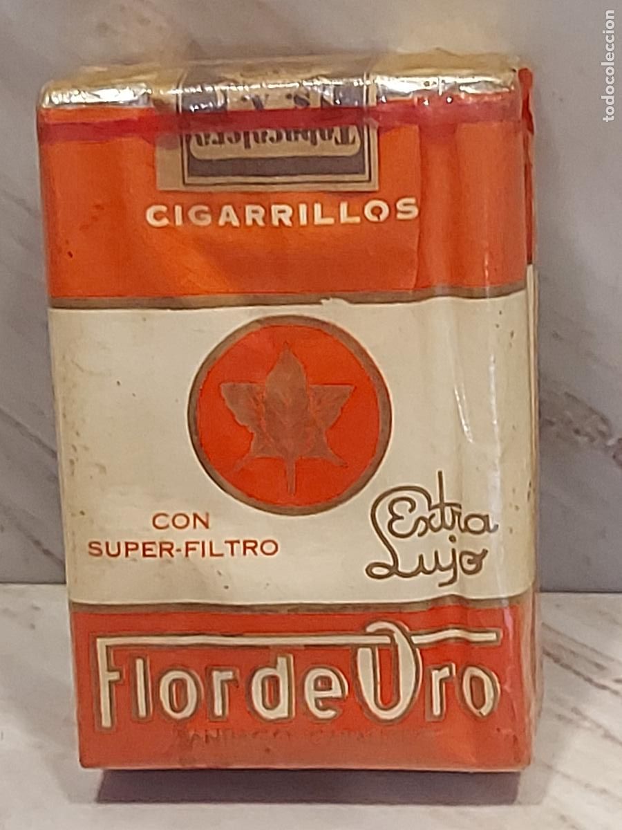 Paquetes de tabaco: FLOR DE ORO | EXTRA LUJO | SUPER-FILTRO | CANARIAS | 20 CIGARRILLOS | PRECINTADA