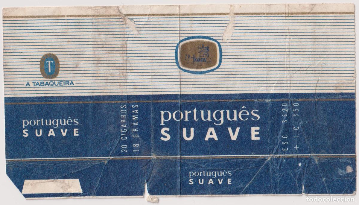 Paquetes de tabaco: ENVOLTORIO DESPLEGADO DE UN PAQUETE DE CIGARRILLOS DE LA MARCA PORTUGU&Ecirc;S SUAVE