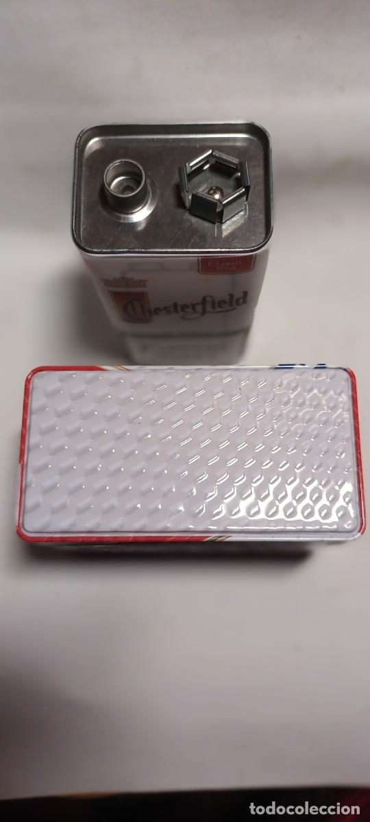 Paquetes de tabaco: LATAS DE TABACO WINSTON Y CHESTERFIELD CON TAPA. - Foto 5