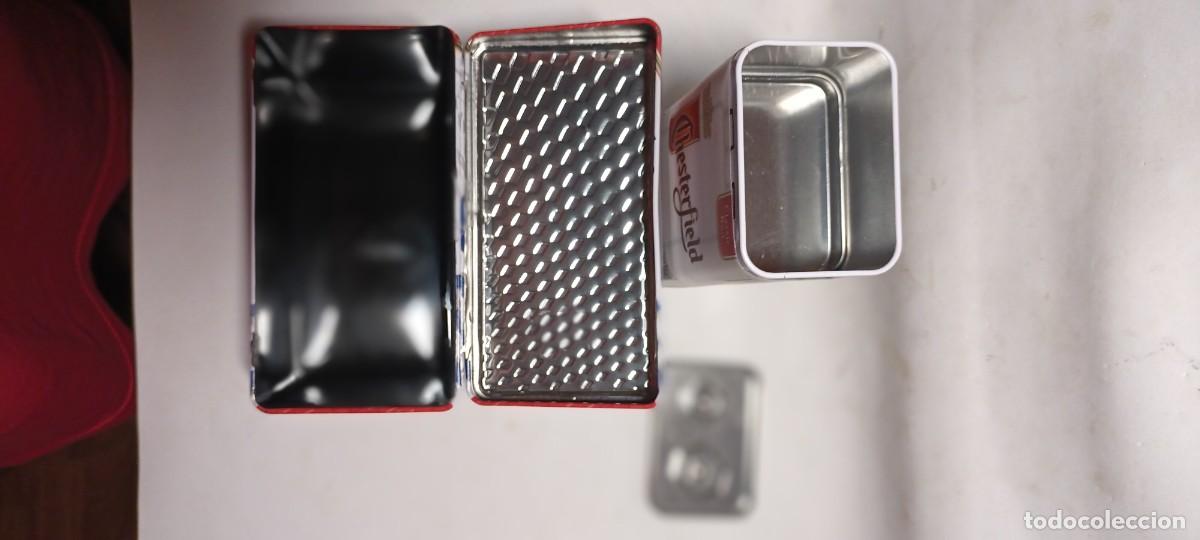 Paquetes de tabaco: LATAS DE TABACO WINSTON Y CHESTERFIELD CON TAPA. - Foto 7