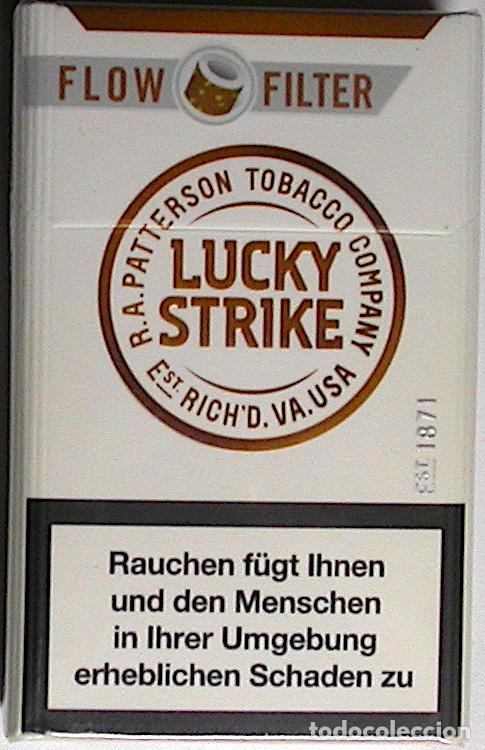 Paquetes de tabaco: Lucky Strike * 1 unopened cigarette pack, sealed